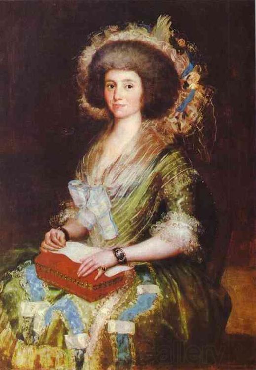 Francisco Jose de Goya Portrait of Senora Bermusezne Kepmasa. France oil painting art